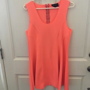 Peach Romeo and Juliet Couture Mini-Dress